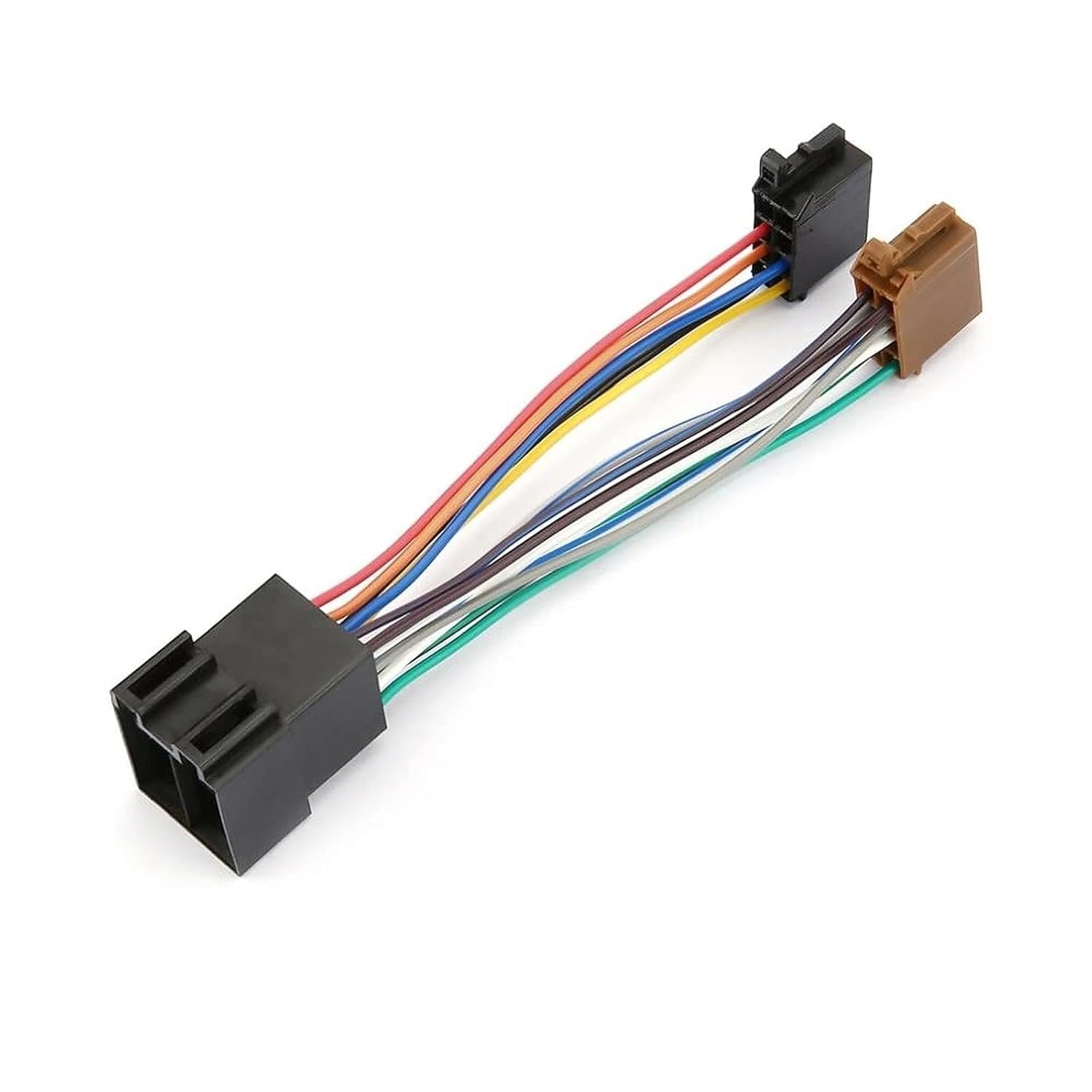 4 Stück 8-poliger Steckverbinder aus Kunststoff, brauner und schwarzer Steckverbinder, Kabelbaum-Adapter, Universalstecker für Autoradio-Sound-Lautsprecher, Crimp-Lautsprecher – Bild 6