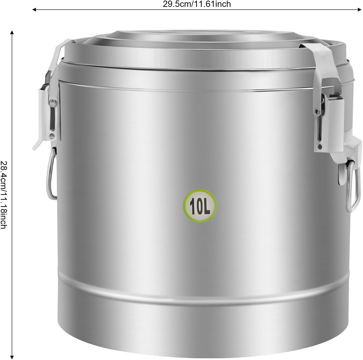 10L Thermo-Speisebehälter, Thermo-Speisebehälter aus Edelstahl, Thermobehälter für Lebensmittel, Thermobox für Lebensmittel, Warmhaltebehälter mit Deckel, Gastrobehälter für Nudeln, Suppe – Bild 2