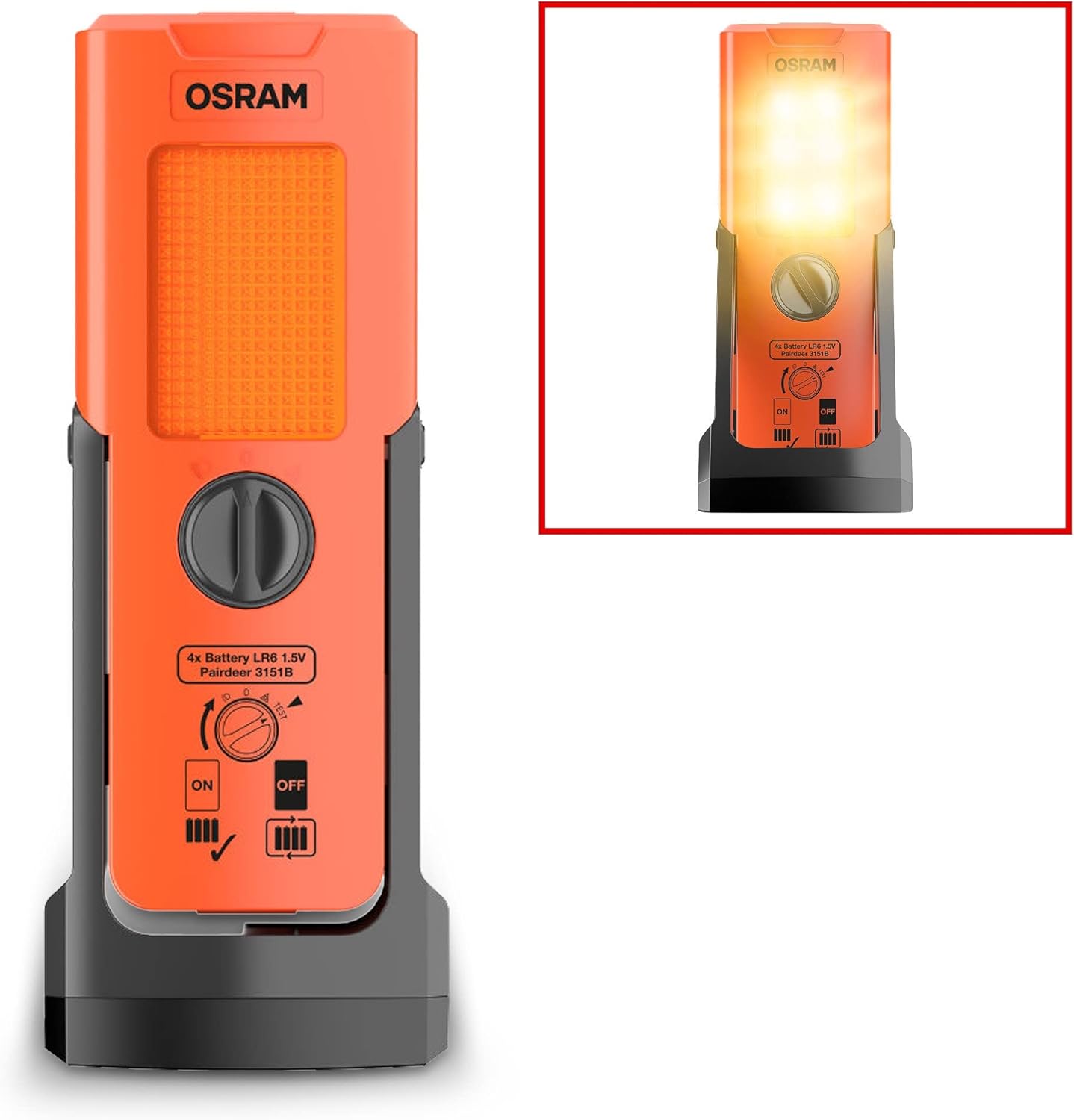 Osram LEDguardian Truck Flare Signal TA19, einstellbare LED-Warnleuchte für LKW, Bus, Fahrzeuge über 3,5 t, LEDSL103, 1 Licht – Bild 4