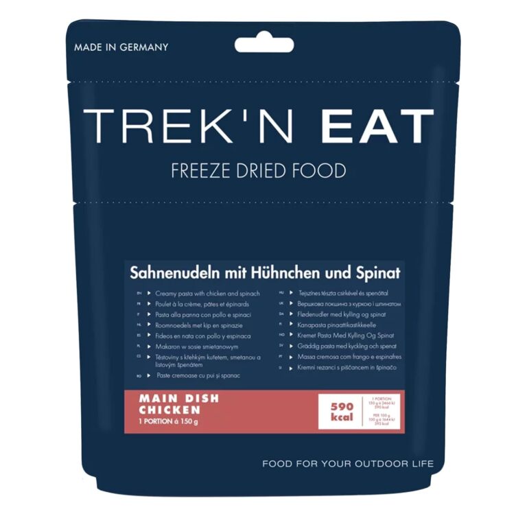 Trek'n Eat Hühnchen in cremiger Pasta mit Spinat