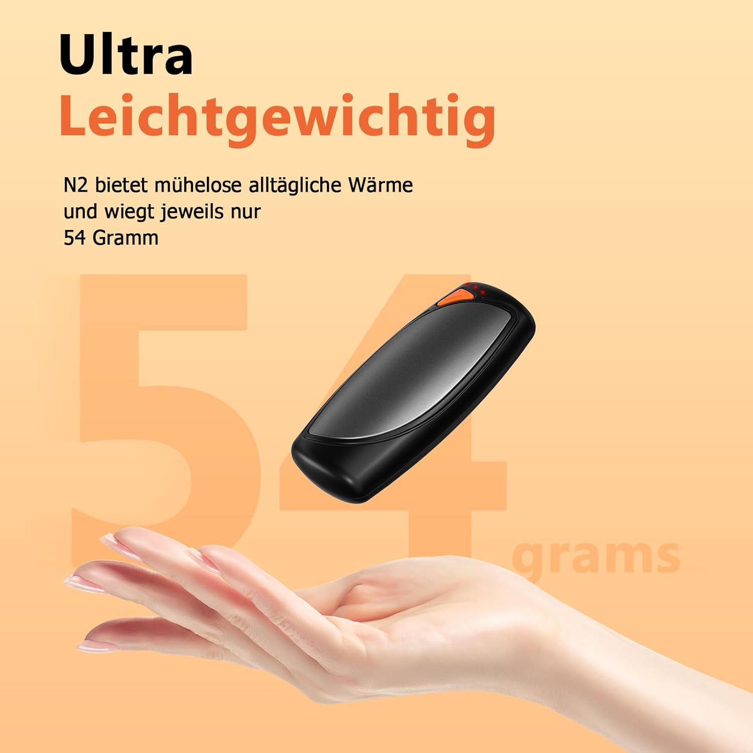 COTOP Elektrische Handwärmer, 2 Stück, wiederverwendbare Handwärmer mit Ladeetui, 14000 mAh Akku wiederaufladbar über USB C, 3 Stufen Heizung auf beiden Seiten bis zu 55 °C, Geschenk für Männer Frauen Camping – Bild 11