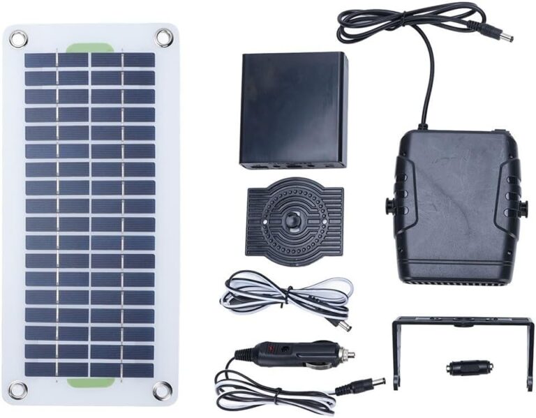 Solarbetriebener Heizlüfter, 30 W, 12 V, tragbarer Raumwärmer mit kristalliner Siliziumplatte für Fahrzeug, Auto, Camping, Outdoor, kompaktes Design