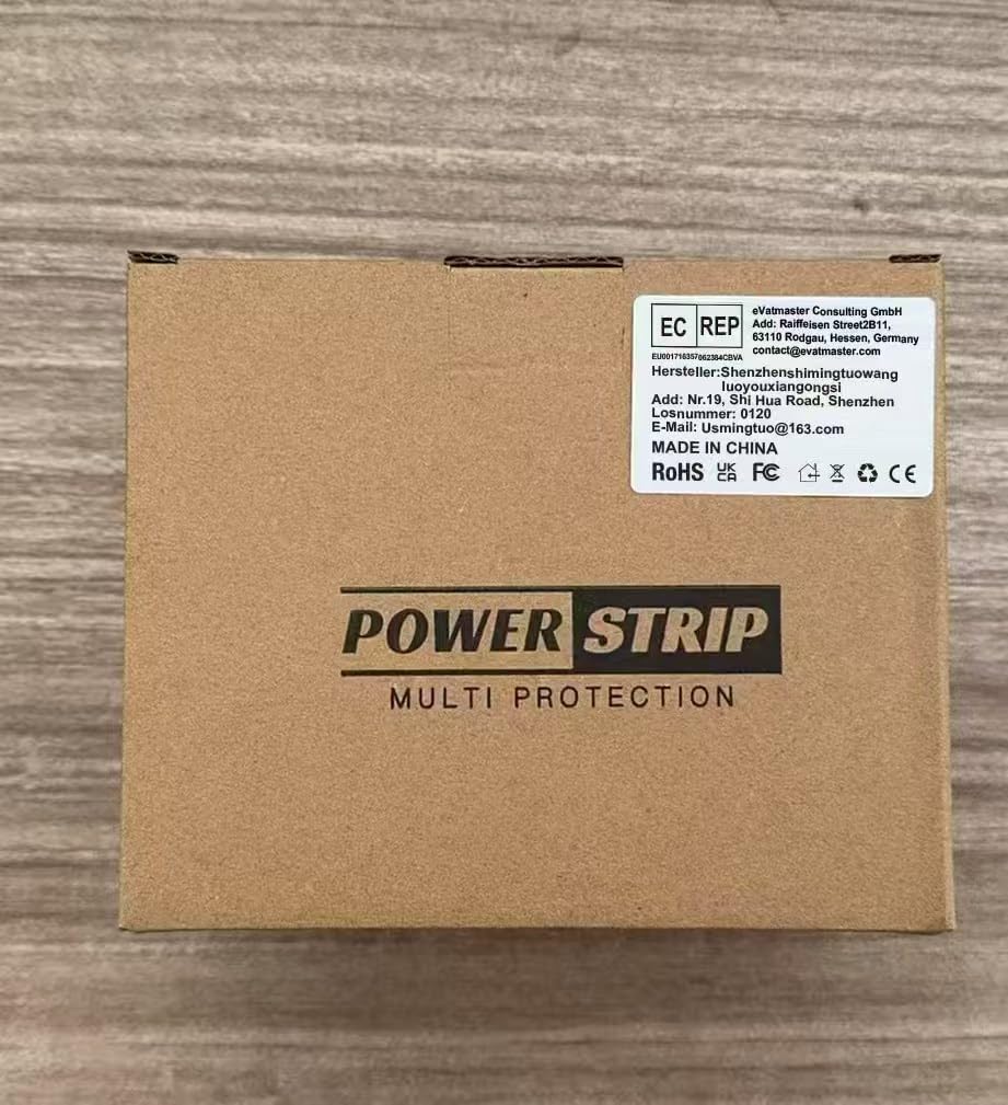 Steckdosenleiste mit USB, 3-fach Steckdosenleiste mit Überspannungsschutz, 4000 W, Steckdose mit 4 USB (2 USB-C), 1,5 m, Wandsteckdosenleiste für Zuhause, Büro, Weiß – Bild 2