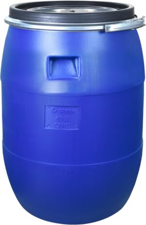Futtertonne mit Deckel 60L Fass mit...
