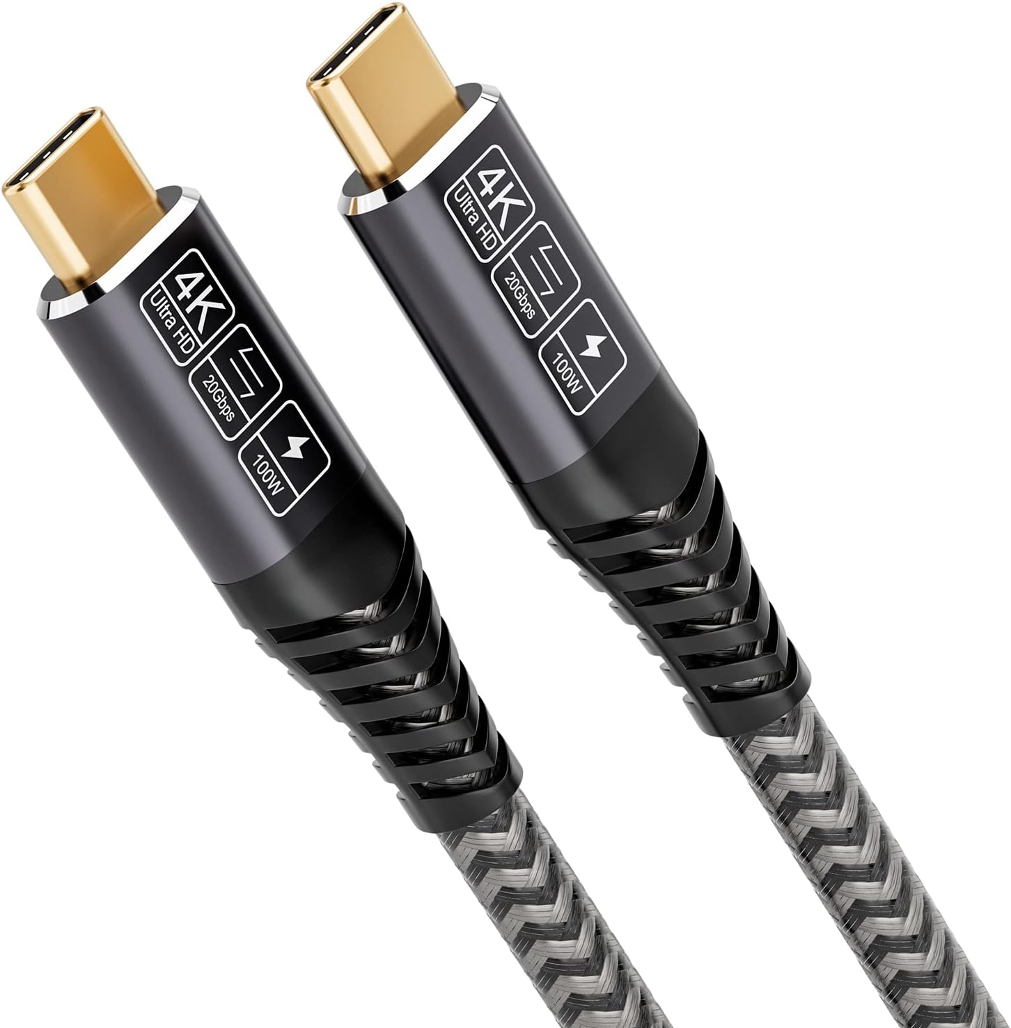 CAKOBLE USB C Kabel auf USB C 2M, USB 3.2 Gen2 Typ C Ladekabel, 20 Gbit/s Datenübertragung, 100 W 20 V/5 A Schnellladekabel, 4K @@ 60 Hz Videoübertragung für Laptop, Handy, Monitor, Geräte