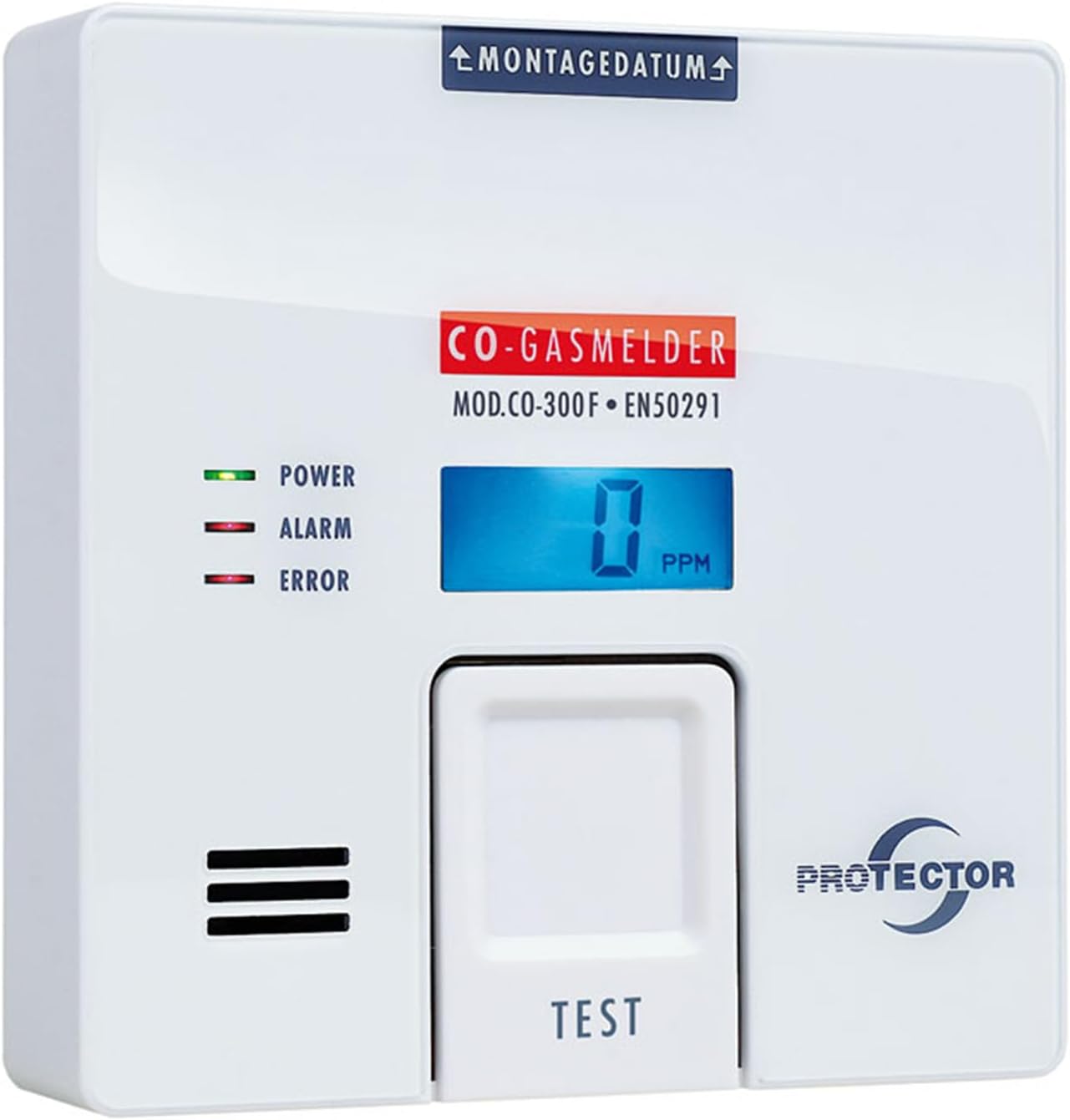 Protector CO-300F batteriebetriebener CO-Gasdetektor | Präziser, langlebiger CO-Detektor mit Figaro-Sensor und beleuchtetem Display | Erkennt Kohlenmonoxid für maximale Sicherheit | Wohnwagen und Wohnmobil