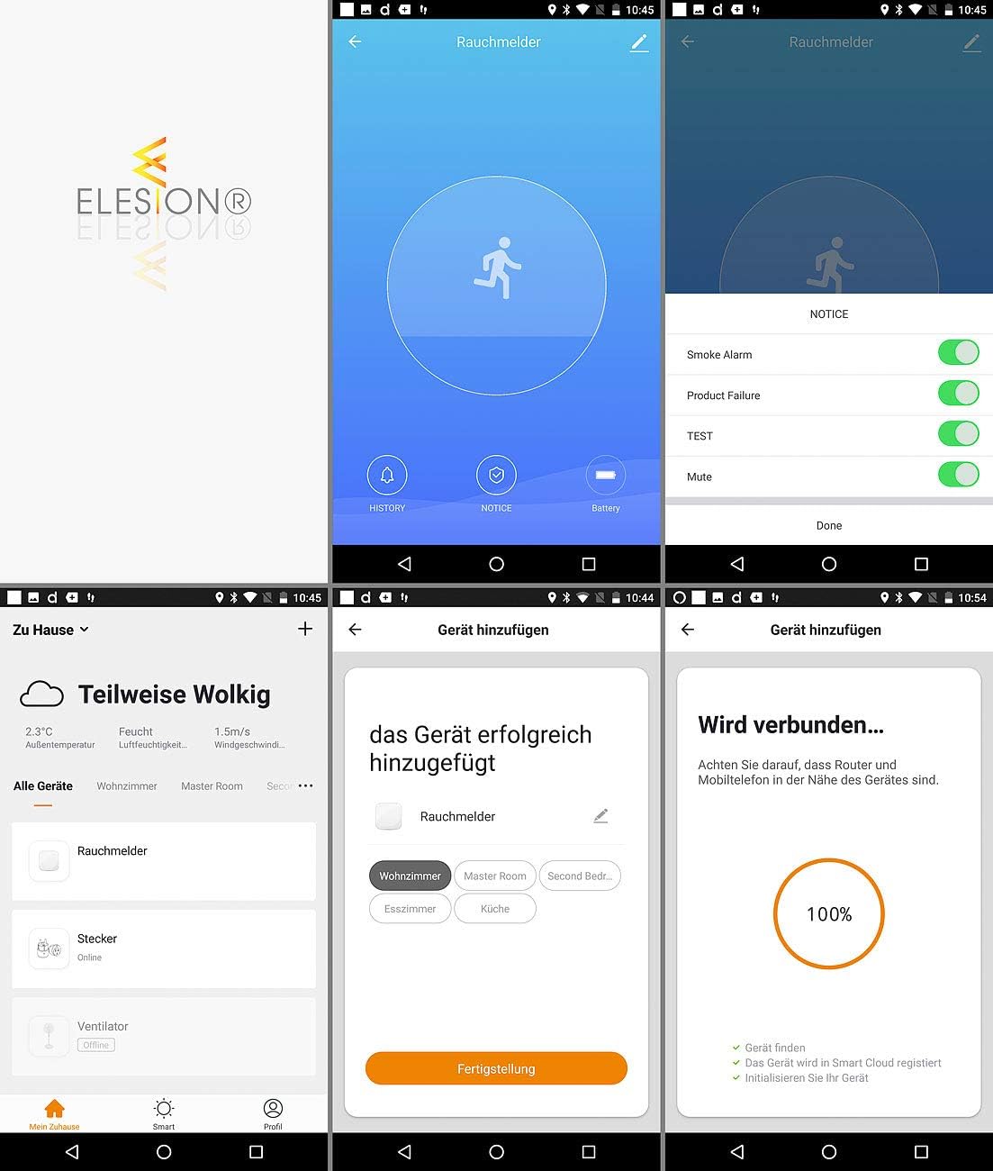 VisorTech WLAN-Rauchmelder: WLAN-Rauch- und Hitzemelder mit weltweiter App-Benachrichtigung (Rauchmelder mit App, Hitzemelder, Alarmanlage) – Bild 6