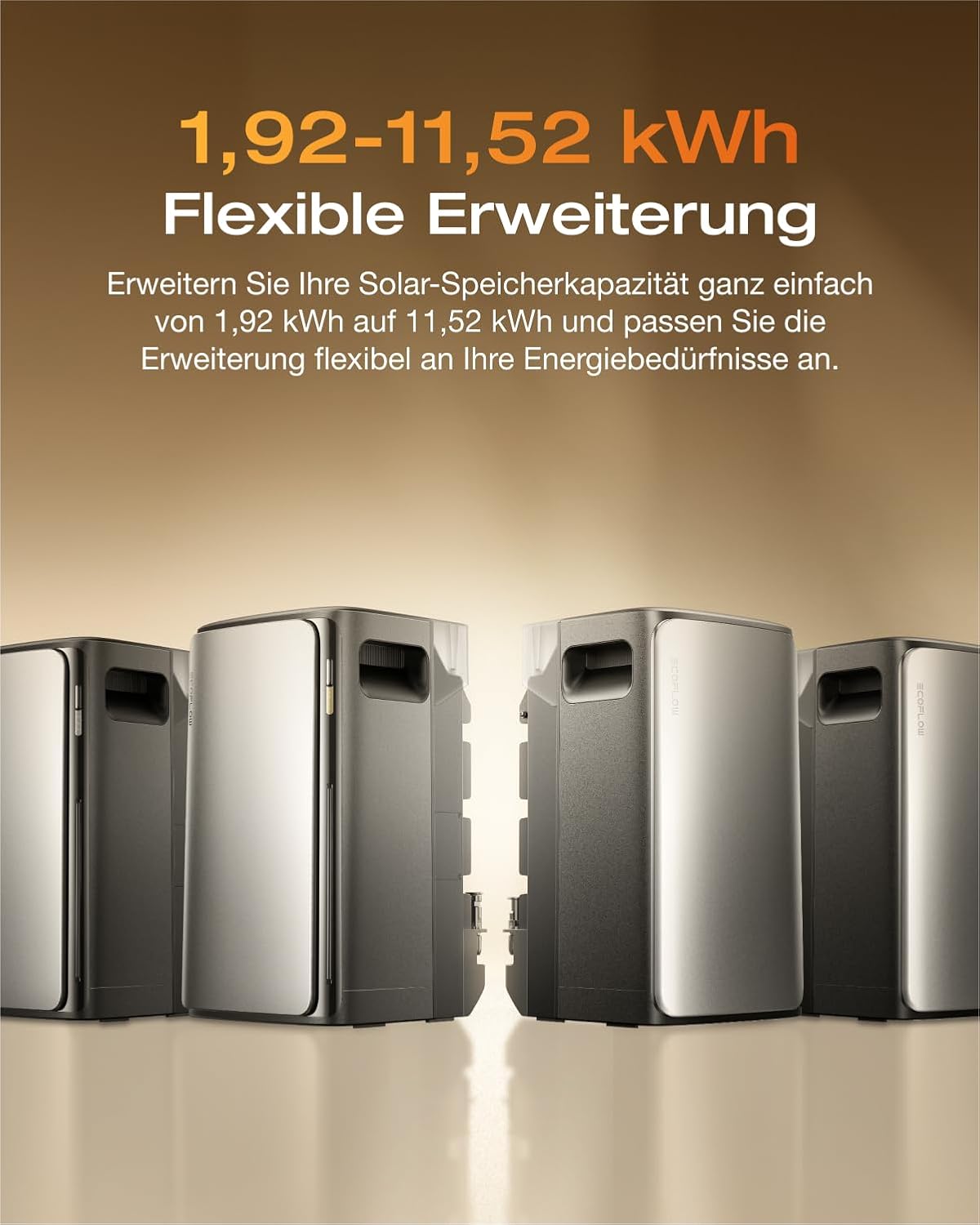 ECOFLOW Stream Max 1,92 kWh 0 % MwSt., Balkonkraftwerk mit Speicher, 2 MPPT 1800 W Solareingang, 1200 W bidirektional, einzelne AC-Anschlüsse, bis zu 11,52 kWh Kapazität, 6000 Zyklen, Plug & Play – Bild 5