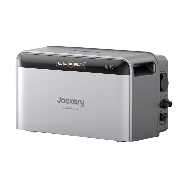 Jackery SolarVault 3 Pro Balkonkraftwerk mit Speicher, 1200 W Leistung, 4000 W PV-Eingang, 4 MPPT, erweiterbarer Solarspeicher 2,52 – 15,12 kWh, Plug & Play