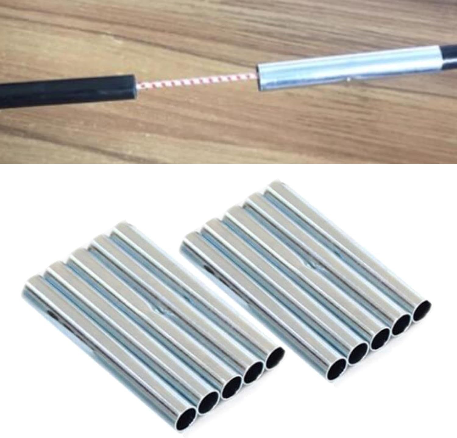 Baoblaze 10 Stück Zeltstangenverbinder, Campingausrüstung, professionelle Verbindungswerkzeuge, Zeltteile für Glasfaserstangen, Markisen mit 8,5 mm Durchmesser – Bild 2