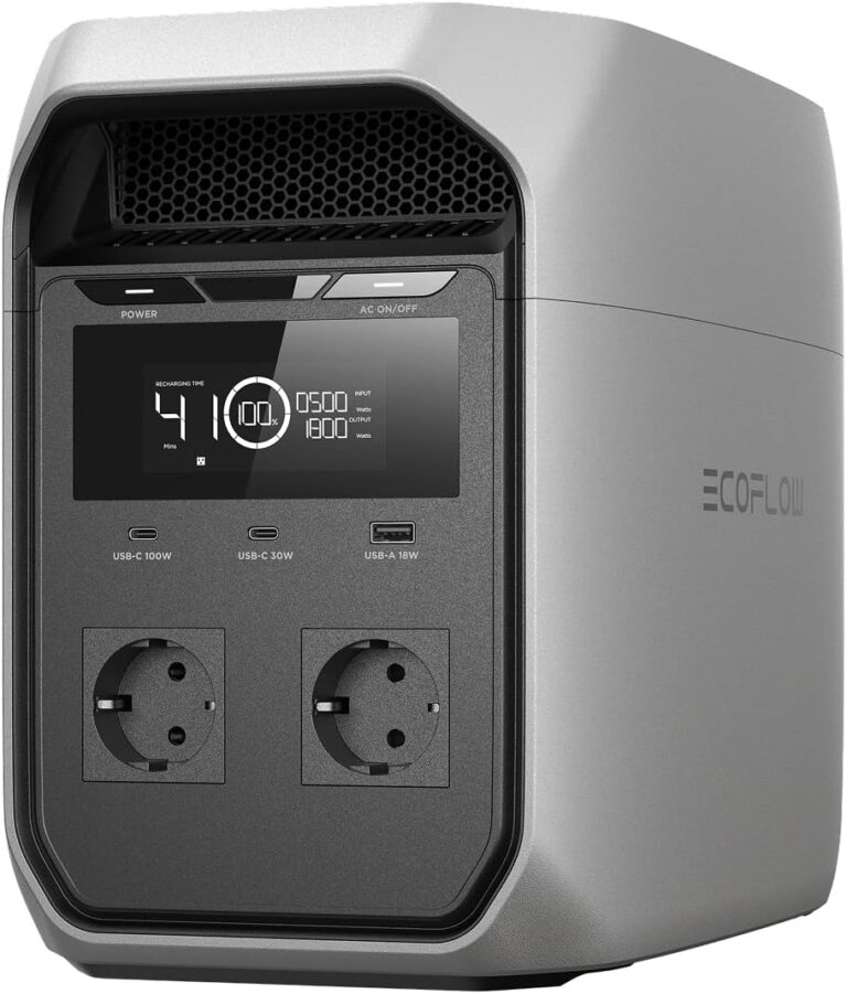 EF ECOFLOW DELTA 3 Classic Tragbare Powerstation 1024 Wh LiFePO4-Batterie, 1800W AC (3600W Spitze), Solargenerator für Camping, Wohnmobil, Kleine Verpackungsmängel, Produkt unbenutzt (Generalüberholt)