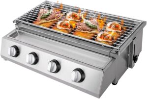 4-Flammen-Gasgrill, BBQ-Tischgrill,...