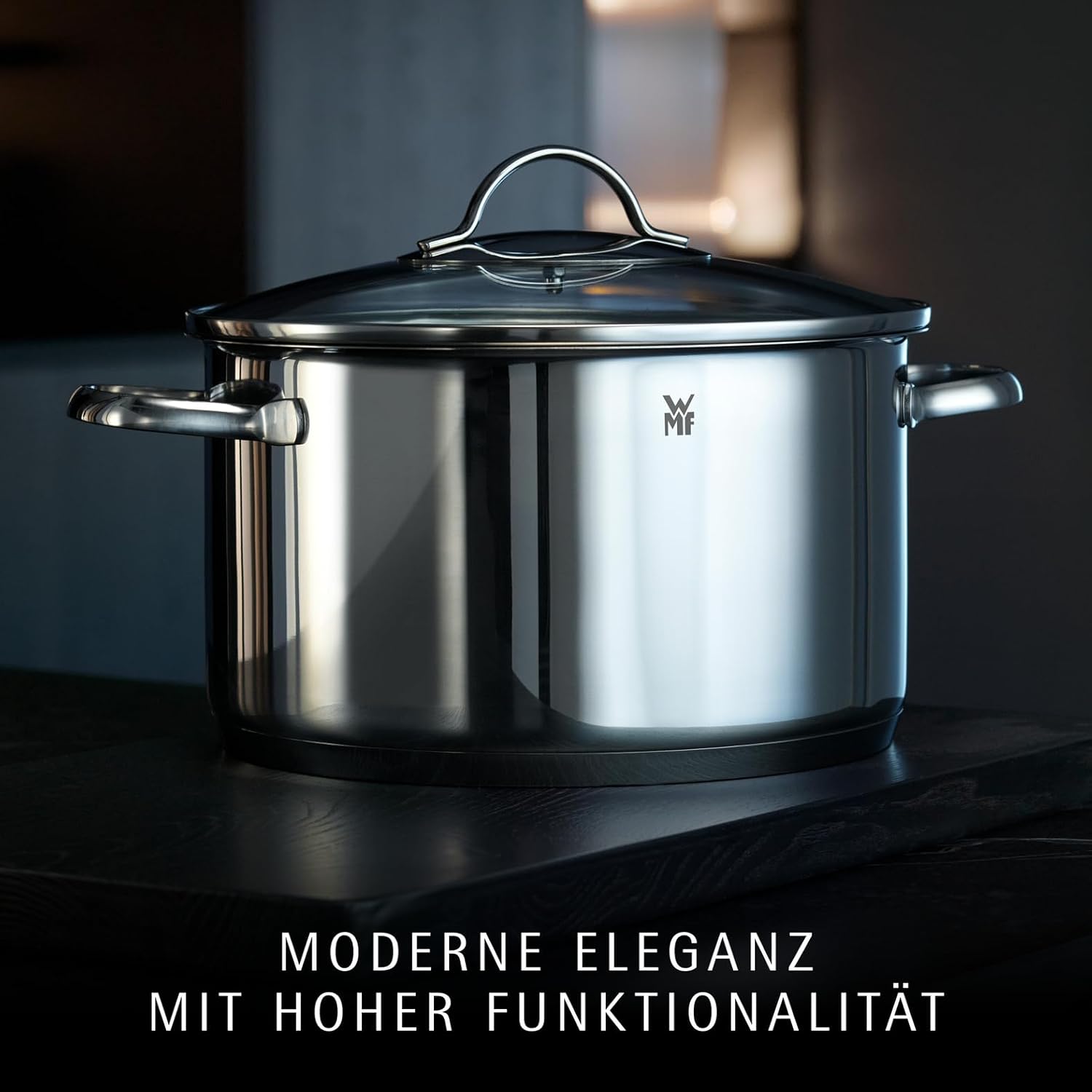 WMF Provence Plus 5-teiliges Kochgeschirr-Set mit Glasdeckel, Kochtöpfen und Stielkasserolle aus poliertem Cromargan-Edelstahl – Bild 2