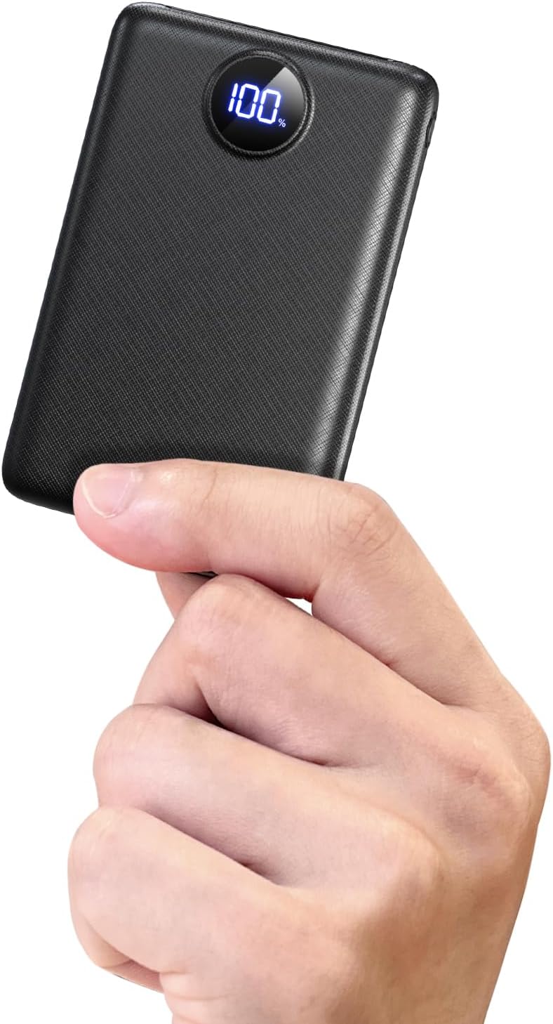 Power Bank, 22,5 W Mini PowerBank 20000 mAh (USB-C Eingang & Ausgang), PD 3.0 QC 3.0 externe Handy-Akkus mit LED-Anzeige, kompatibel mit iPhone 16 15 14 13