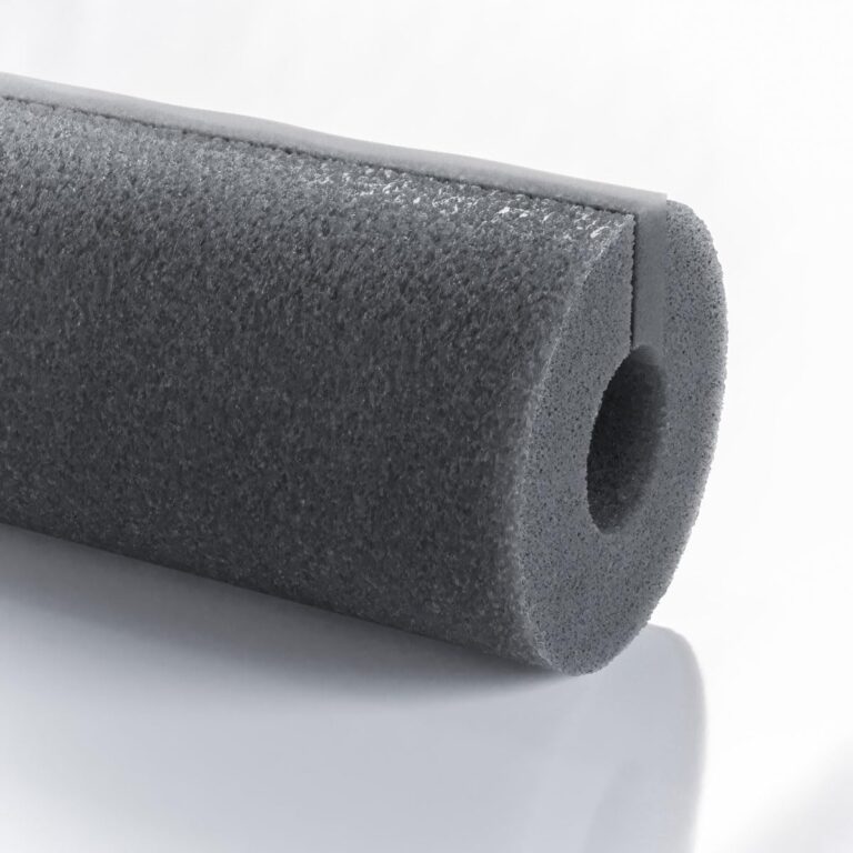 Bauhandel24-1 m Rohrisolierung selbstklebend Schaumstoff Rohrisolierung Heizungsrohre 20 mm Dämmstärke Ø 28 mm Rohrdurchmesser grau