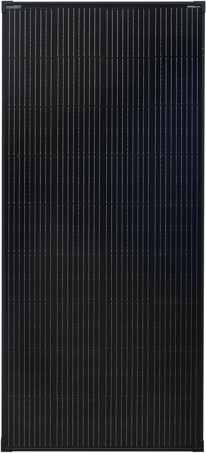 Enjoy Solar Monokristallines Solarpanel 200 W 12 V, Solarpanel mit PERC 9BB schwarzer Rahmenversion (vollständig schwarz), ideal für Wohnmobil, Balkonsystem, Gartenhaus, Boot