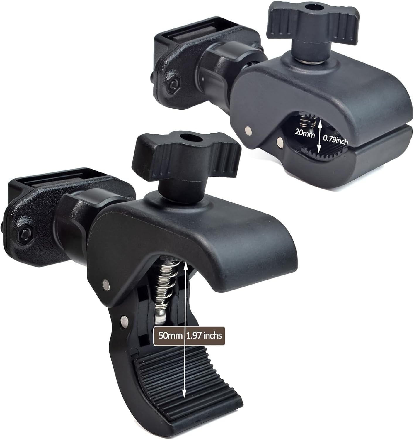HYS Walkie Talkies Fahrrad-Auto-Halterung, verstellbare Motorrad-Radio-Halterung, kompatibel mit Motorola Talkabout TLKR Baofeng UV5R Mini Quansheng Radio (Z-6) – Bild 6