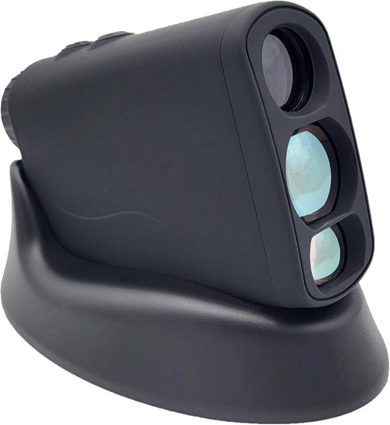 Pro X7 Laser-Entfernungsmesser mit induktiver Ladestation, Jagd, Golf, Entfernungsmesser bis 600 m, Geschwindigkeitsmessung, Schwarz