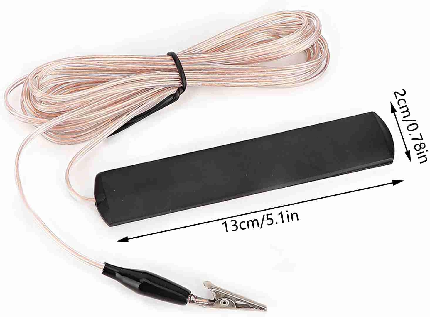 ANT-108SE Wurfantenne, 3,2 m, Kupferdraht, UKW-Antenne, Radio, 5 dB Verstärkung, Innenantenne FM, FM-Wurfantenne mit Klemme für Heim-Audio, Verstärker und AV-Receiver – Bild 4