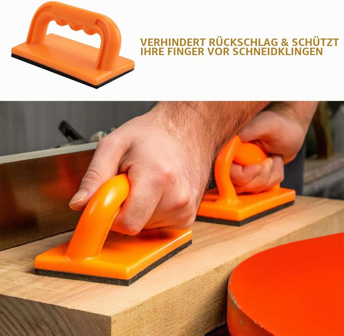 POWERTEC 71009 Sicherheits-Schubblock- und Stick-Paket, 5-teilig – Bild 3