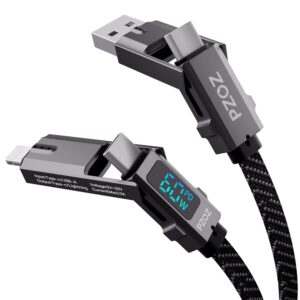 PZOZ 4-in-1-LED-Display-Schnelllade...