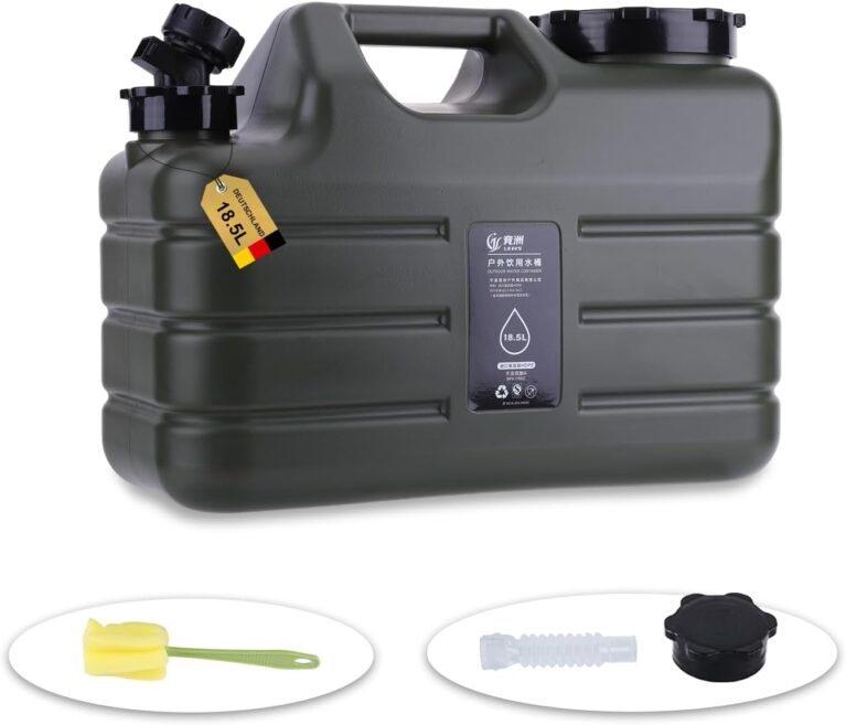 Umikk Wasserkanister mit Wasserhahn 10–18 l, Camping-Wasserkanister, BPA-freier Trinkwasserkanister, tragbarer Mehrzweck-Kanister-Wassertank, Wassertank Camping mit Griffen