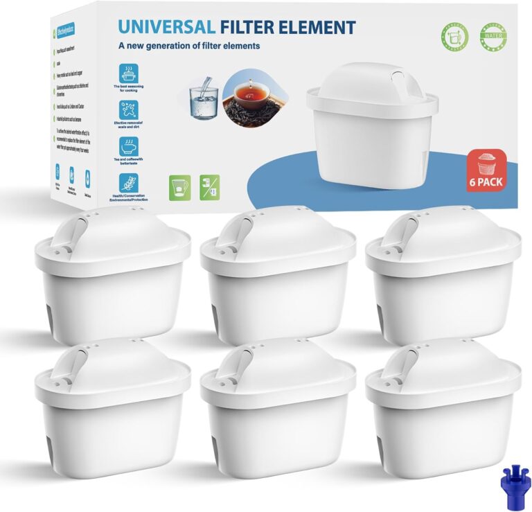 Wasserfilterkartuschen, Ersatz für Brita Maxtra Pro Marella Maxtra Plus, Filtert Kalk, Wasserkocher-Filterkartuschen, kompatibel mit Brita All-in-1 (6, 6P)