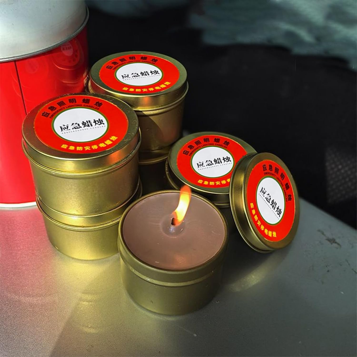 Notfallkerzen mit langer Brenndauer | 50 g Kerzen winddicht | 10 Stück 26-30 Stunden Kerzen Notfallausrüstung Katastrophenschutz Startseite | Überlebensausrüstungskerzen für Camping, Stromausfall – Bild 6