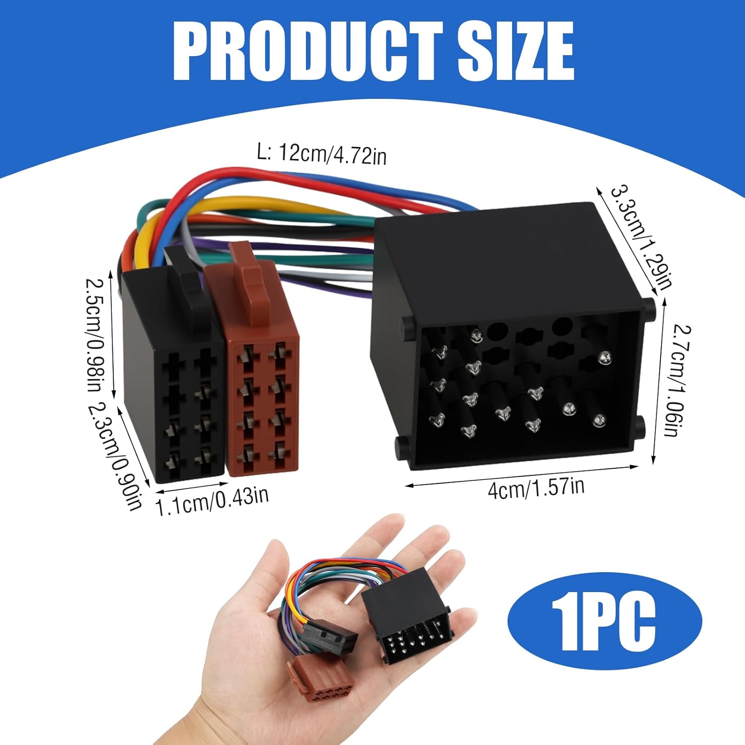A164 Autoradio-Adapter, 17-poliger ISO-Stecker – kompatibel mit E30, E39, E36, E46 – Plug-and-Play-Autoradio-Adapter – Bild 2