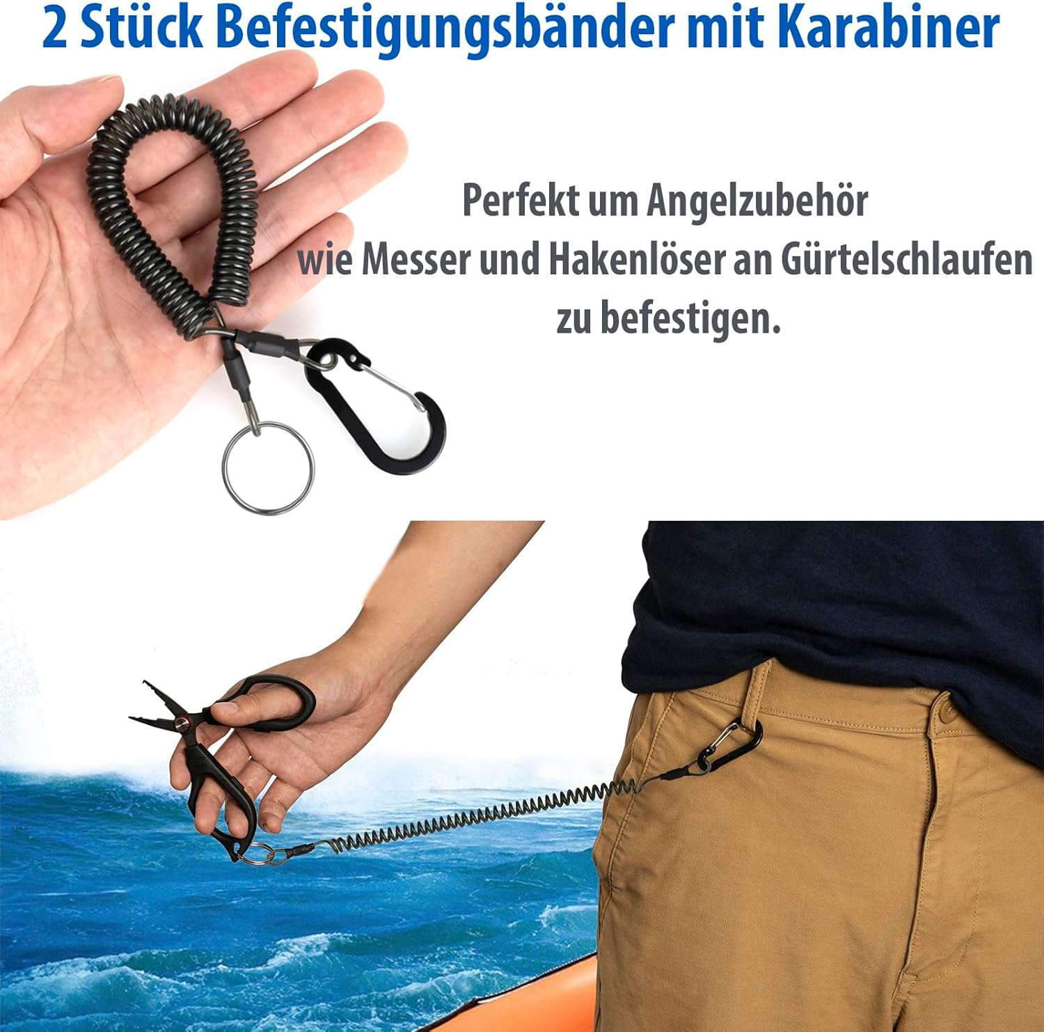 Komplettes Angelset für Anfänger und Profis, multifunktionale Angelbox mit Filetmesser, Maßband, Hakenentferner, Fischgreifer, Schere, Multizange und Schneidebrett, perfektes Angelset und Angelkoffer-Zubehör – Bild 7
