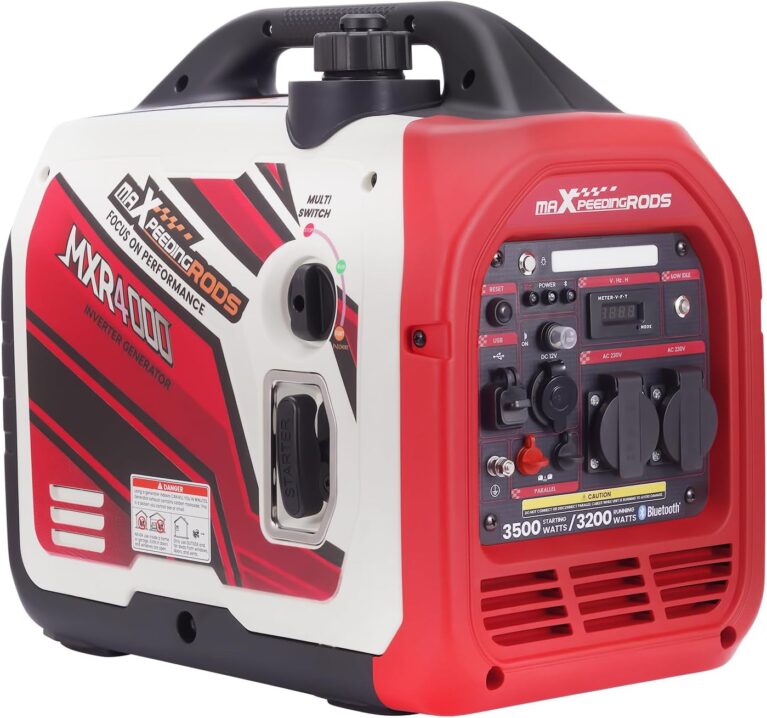 maXpeedingrods Stromgenerator Inverter 3500 W, Generator Benzin mit Ferndatenüberwachung per Bluetooth-App, Wohnmobil geeignet für Outdoor-Camping, Backup für Zuhause