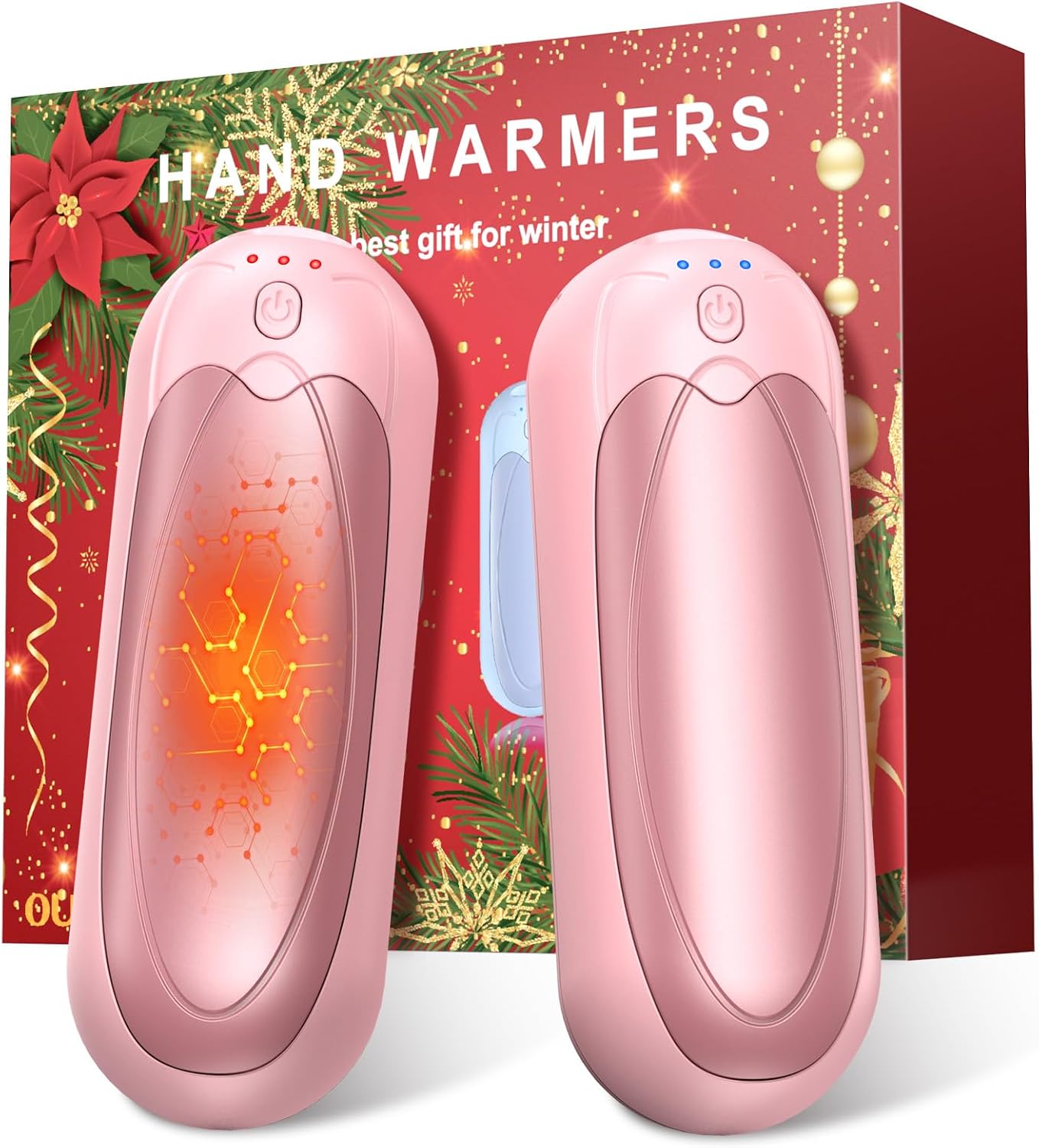 Handwärmer Wiederaufladbar 2er-Set, 7000mAh Elektrischer Taschenwärmer mit 3 Heizstufen, Tragbarer Magnetischer Handwärmer, Wintergeschenk für Damen & Herren – Bild 10