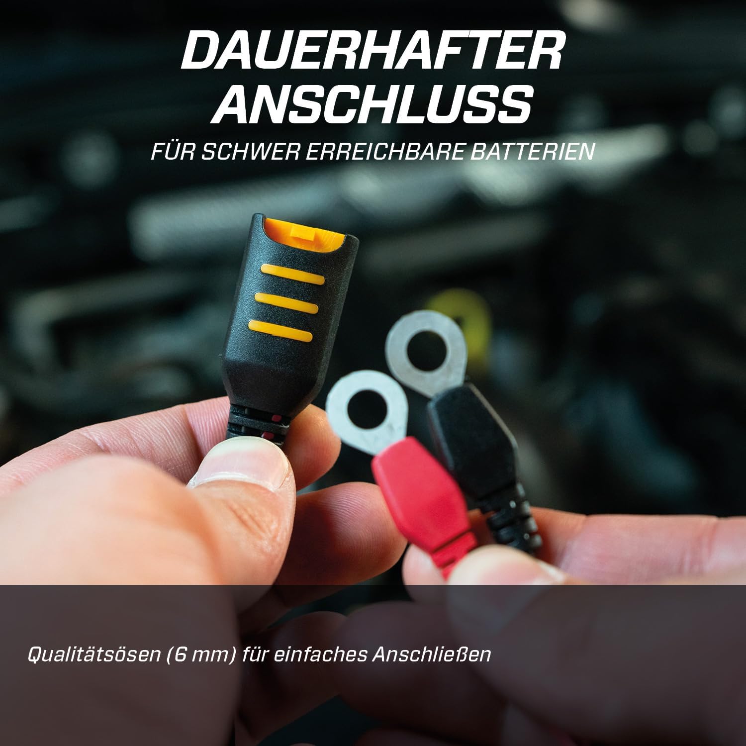 CTEK Connect Eyelet M6, dauerhafte Verbindung für schwer zugängliche Batterien, langlebiger, sicherer, schneller und einfacher Anschluss für CTEK-Batterieladegerät, geeignet für Autos, Motorräder und mehr – Bild 3