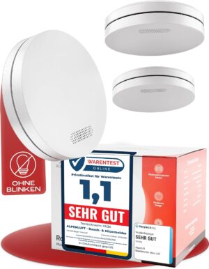 ALPENLUFT Rauchmelder 10 Jahresbatt...