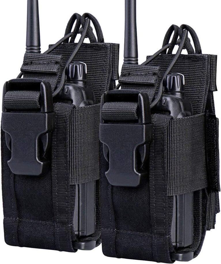 Funkgeräthalter Walkie Talkie, Funkgerät-Holstertasche, Molle-Tasche, taktische Walkie-Talkie-Tasche, Funkgerät-Holstertasche für Motorola-Funkgeräte für GPS-Telefone, Militär, Jagd, Camping