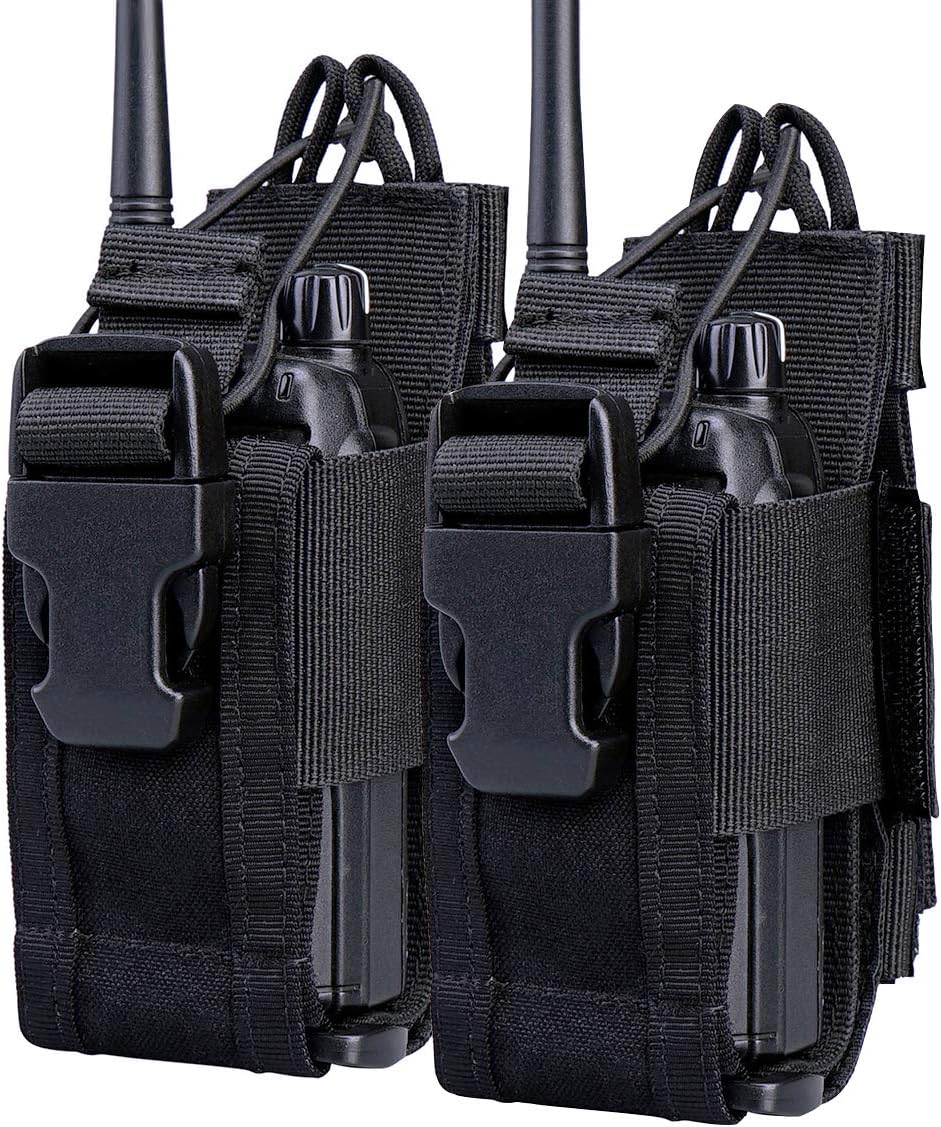Funkgeräthalter Walkie Talkie, Funkgerät-Holstertasche, Molle-Tasche, taktische Walkie-Talkie-Tasche, Funkgerät-Holstertasche für Motorola-Funkgeräte für GPS-Telefone, Militär, Jagd, Camping
