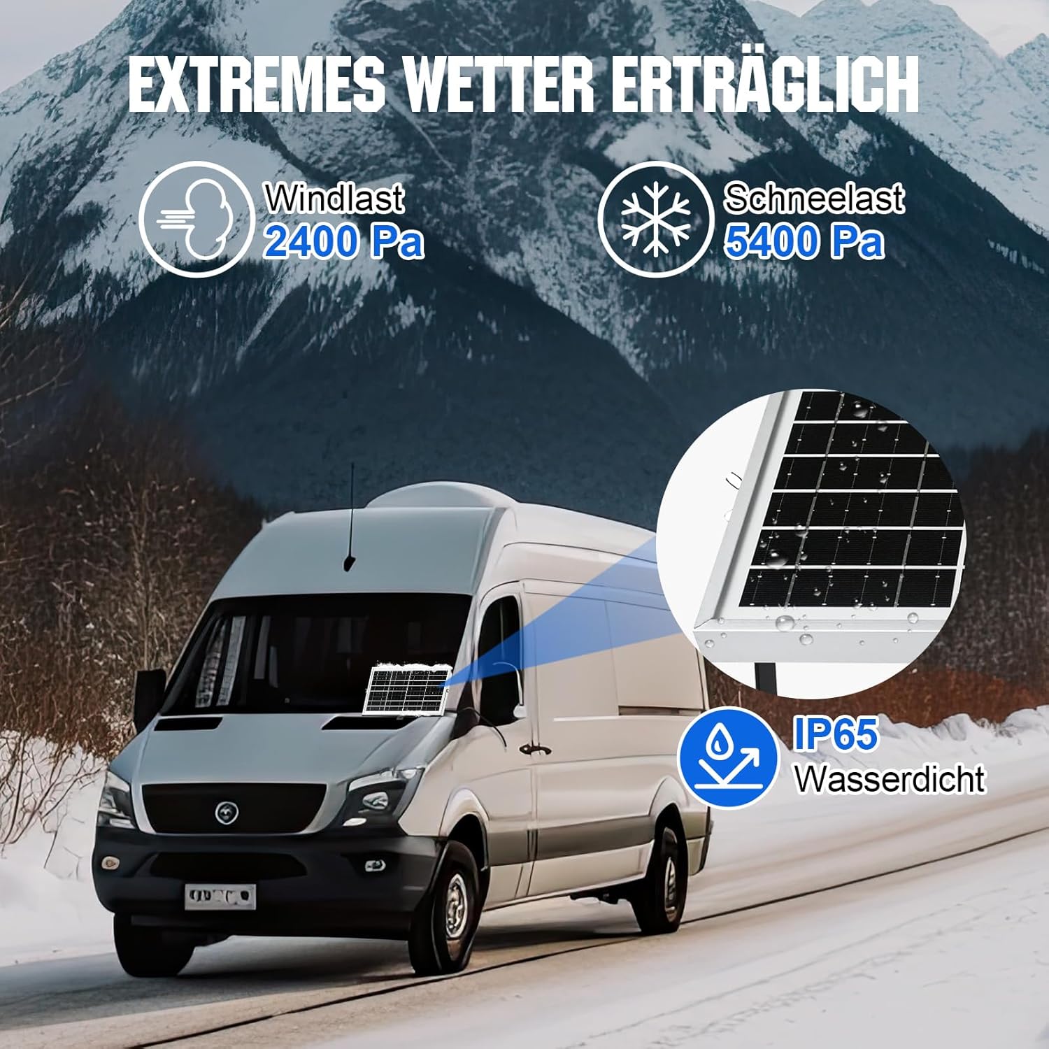ECO-WORTHY 10 W 12 V monokristallines Solarpanel-Set, Solarladegerät für Erhaltungsladung: 10 W Solarpanel + Solarladeregler + Solarkabel für 12 V-Batterien, Wohnmobil, Wohnwagen, Elektrozaun, Boot – Bild 5