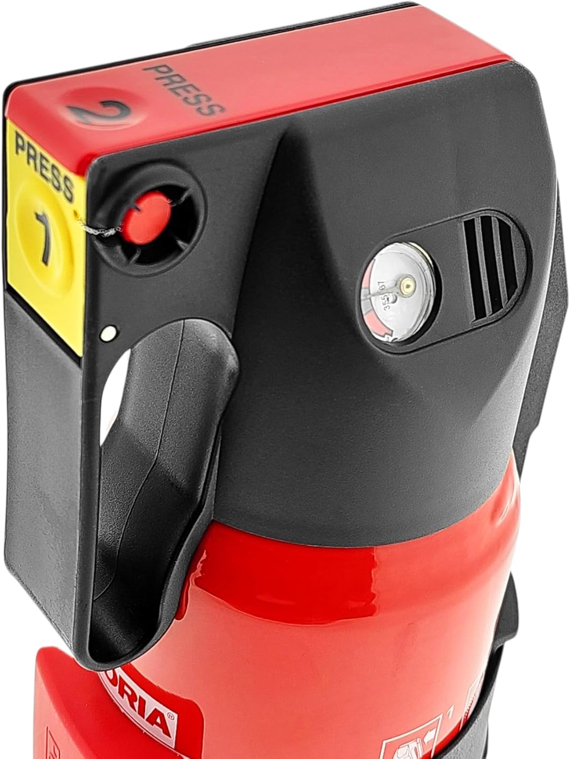 Gloria Auto-Pulverlöscher P1DB, 1 kg, Feuerklasse ABC, Halter und Plakette – Bild 8