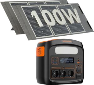 Tragbares Kraftwerk mit 100 W Solar...