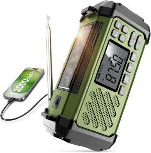 Vikeri Kurbelradio 12000 mAh, Notfa...