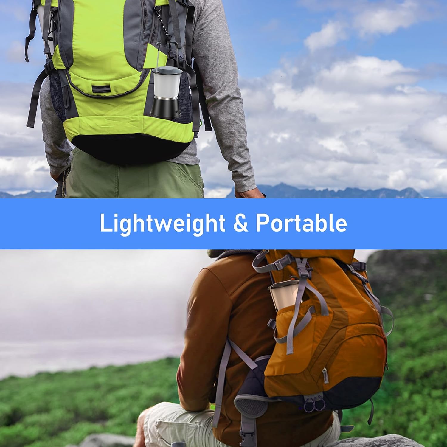 Blukar LED Campinglampe tragbar, 2000 L superhelle Campinglaterne, wiederaufladbare Zeltlampe mit Haken, stufenlos dimmbar & 5 Lichtmodi, 8+ Stunden Dauer, Notlicht für Camp, Stromausfall Schwarz | 360° superhelle Vorhanglampe mit 5 Modi für den Außenbereich/Notfall/Stromausfall – Bild 7