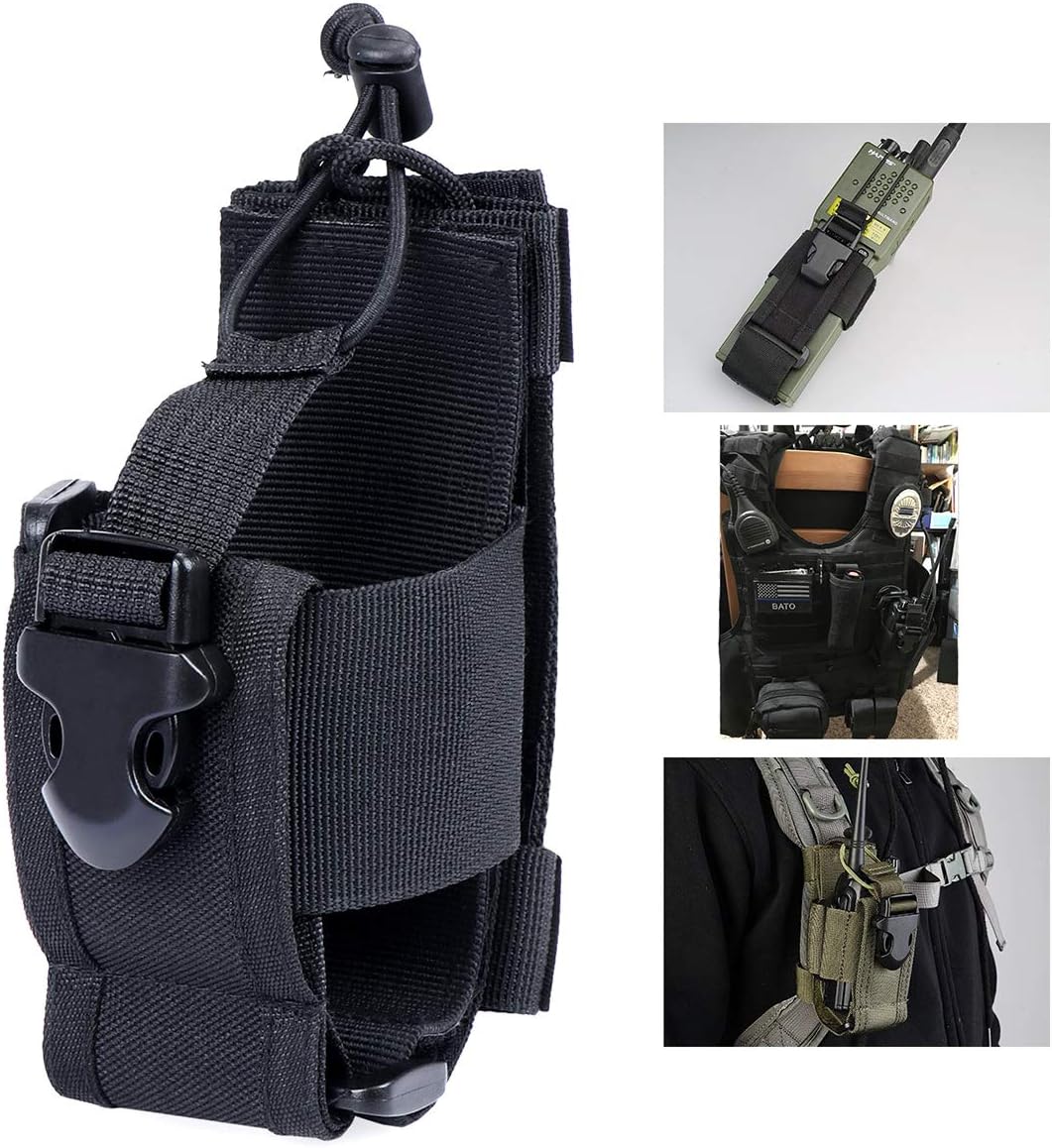 Funkgeräthalter Walkie Talkie, Funkgerät-Holstertasche, Molle-Tasche, taktische Walkie-Talkie-Tasche, Funkgerät-Holstertasche für Motorola-Funkgeräte für GPS-Telefone, Militär, Jagd, Camping – Bild 2