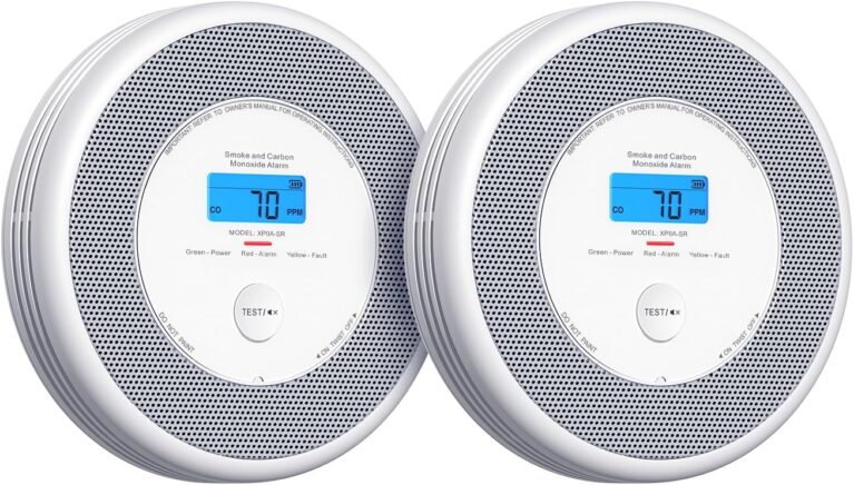 X-Sense unabhängiger kombinierter Rauch- und Kohlenmonoxidmelder mit Sprachausgabealarm, CO-Melder mit austauschbarer Batterie, keine Unterstützung für APP und SBS50-Basisstationen, XP0A-SR, 2er-Pack | Nach EN 14604 und EN 50291 zertifizierter, autonomer Kombinationsmelder mit Sprachalarm und austauschbarer Batterie, ohne App/SBS50