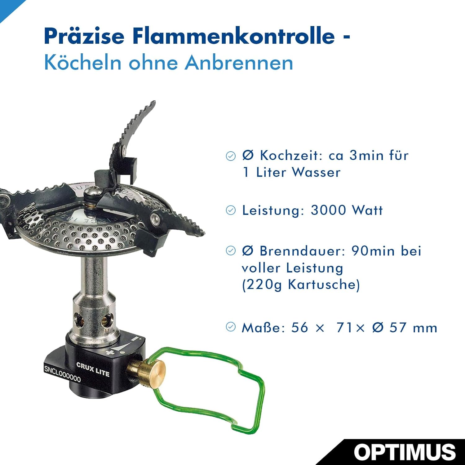 Optimus 8019749 Crux Lite Solo Cooking System Herd mit Topf – Bild 3