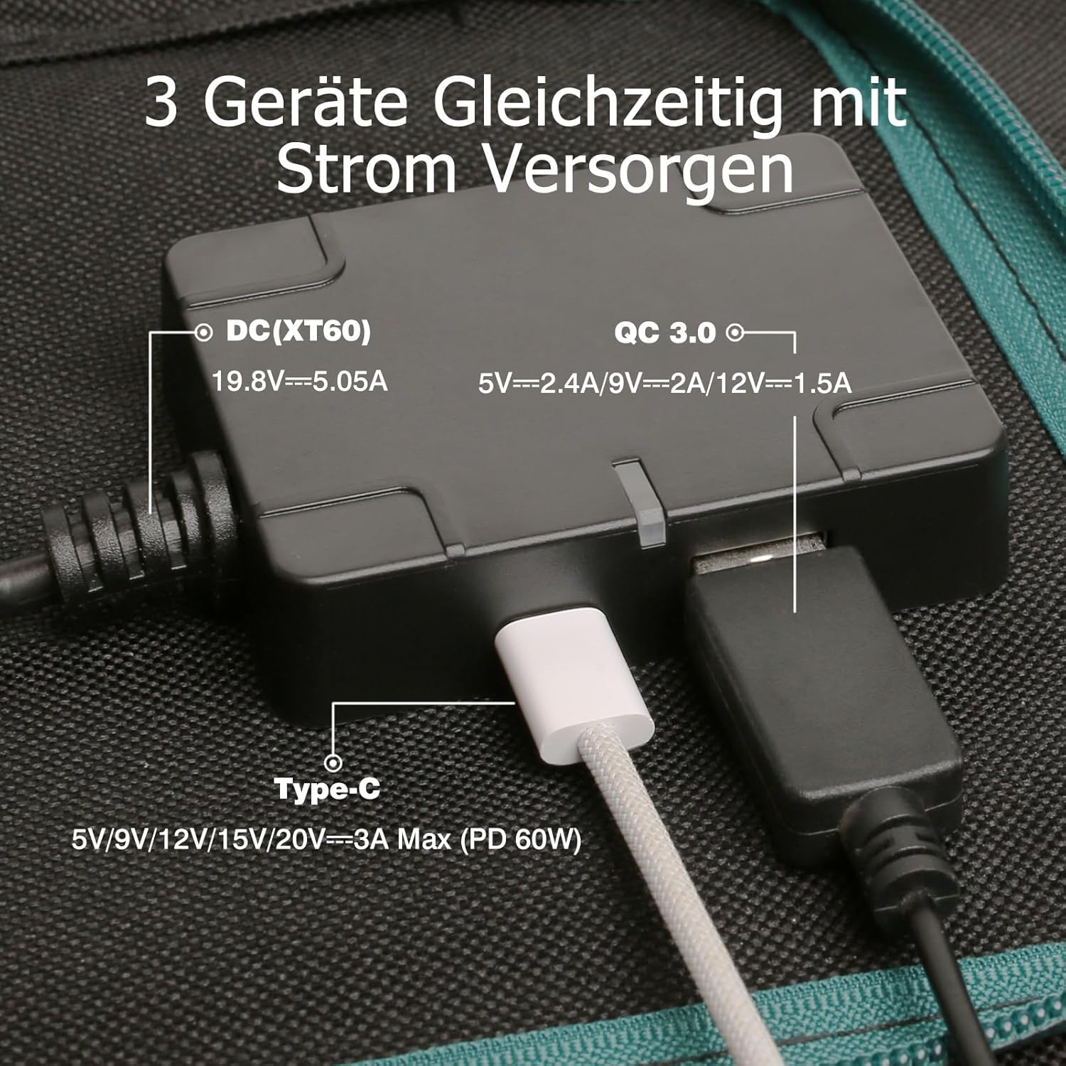 Tragbare Power Station S550 mit 100 W Solarpanel, 555 Wh Solargenerator, 550 W (1100 W Spitze) Wechselstrom, 140 W bidirektionale Schnellladung USB-C, Notstromgenerator für Outdoor-Camping-Wohnmobile | 550 W (1100 W Spitze) Wechselstrom, 140 W bidirektionale Schnellladung USB-C, Notstromgenerator für Camping-Wohnwagen-Haus im Freien – Bild 6