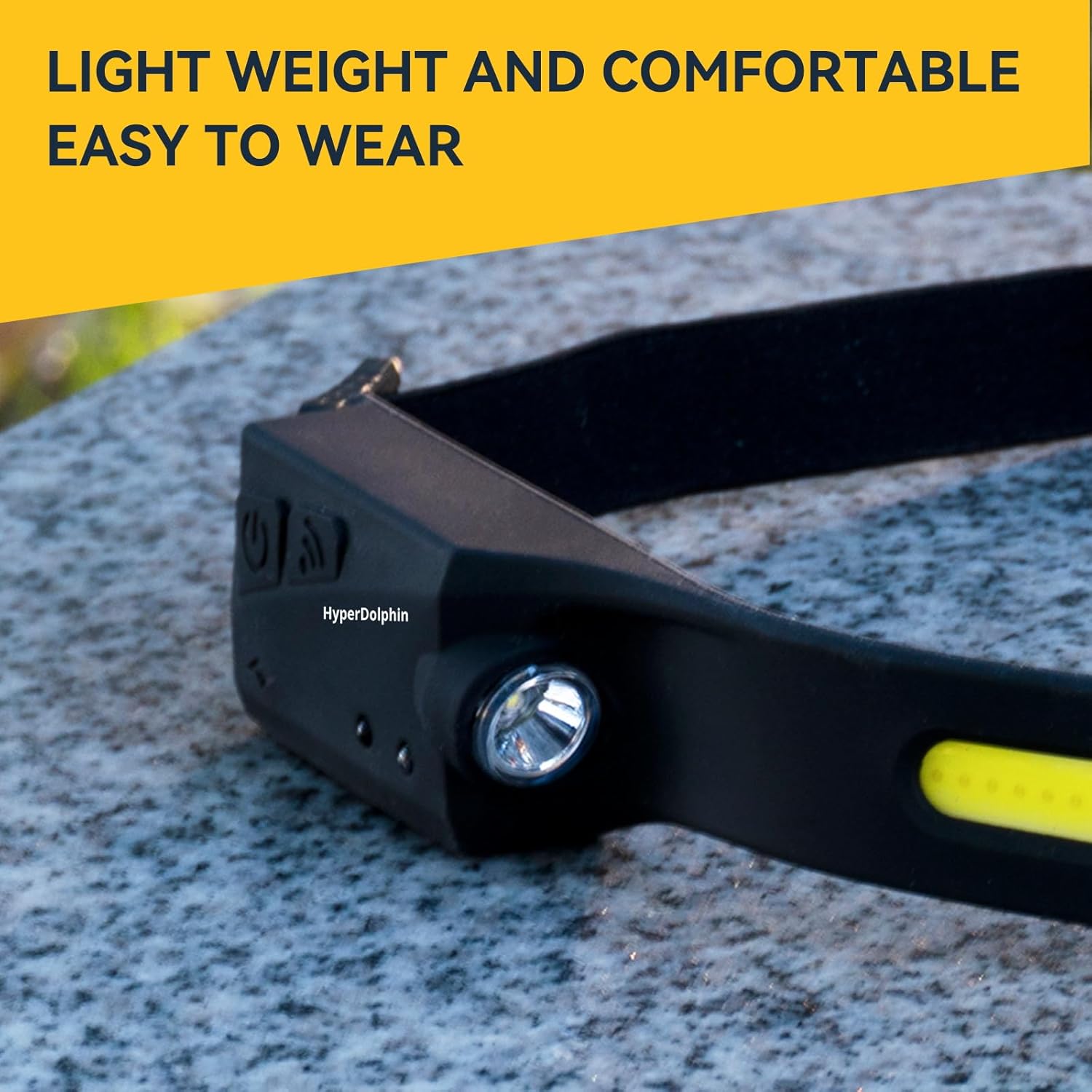 Wiederaufladbare LED-Stirnlampe mit breitem Strahl, 350 Lumen, 5 Modi, Bewegungssensor, Typ-C-USB, wasserdicht, 230°-Beleuchtung, leicht und komfortabel – ideal zum Laufen, Angeln, Radfahren, Camping – Bild 5