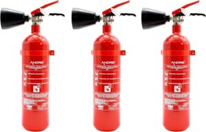 3 x Feuerlöscher 2 kg CO2 Kohlendi...