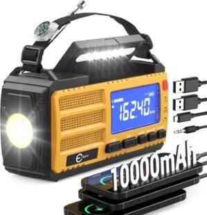 Esky Kurbelradio, 10000 mAh Solar-N...