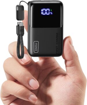 INIU Powerbank, Ultra Mini 45W Schn...
