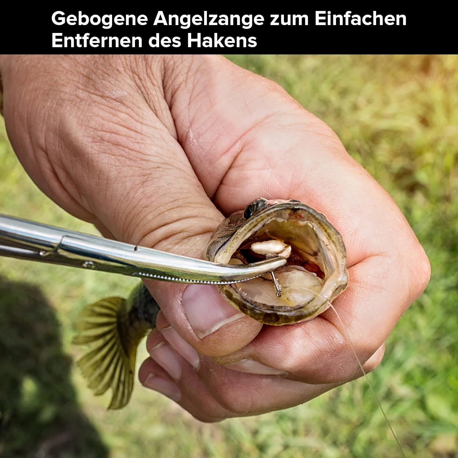 Realure 3-teiliges multifunktionales Angelzangen-Set mit Umhängeband, inklusive Ateria-Zange, Hakenlöser, Angeln, Schnurschneider, Angelzange für Hakenlöser, Sprengring, tragbar, Edelstahl – Bild 6